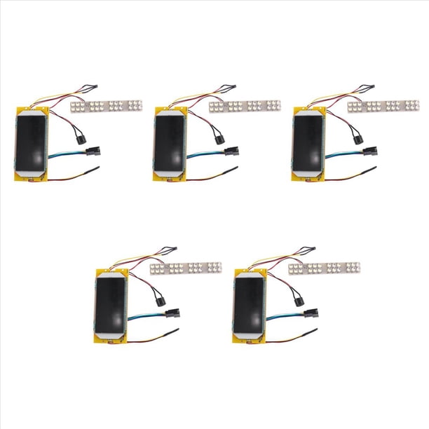 5 Pieza Pantalla de Cristal LíQuido para S1 S2 S3 Piezas de Scooter Eléctrico para Scooter Eléctrico Universal de 36 V
