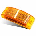thumbnail image 4 of 2x 6" Rectangular 21 LED Amber Truck Marker Clearance Light Surface Mount Sealed, 4 of 4