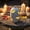 C, variant on 7" White Terracotta Look Halloween Pumpkin Lantern - LED Lighted Resin Pumpkin Decor with Spooky Bat Hollow Design