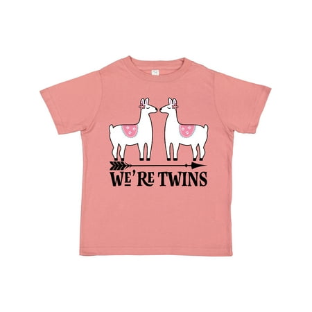 

Inktastic Llama Twin Girls Outfit Gift Toddler Toddler Girl T-Shirt