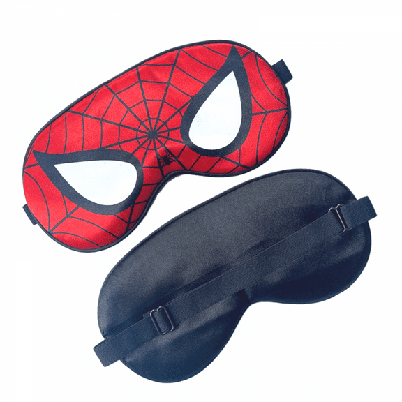WANNGWEE Spider-Man Cute Cartoon Sleep Mask for Kids - Silk Eye Cover, Adjustable Soft Blindfold for Daycare Naps, Travel & Light Sensitivity WW728#1502