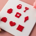 thumbnail image 6 of YIEMEEN Valentines Clay Cutters for DIY Earrings Jewelry Making Keys Heart Clay Cutters Practical Lock Clay Earrings Cutters, 6 of 20