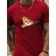 thumbnail image 3 of Camiseta con estampado 3D de oso de dibujos animados para hombre, camiseta fresca informal, deportes al aire libre, Tops holgados cómodos de manga corta, moda de verano, 3 of 5