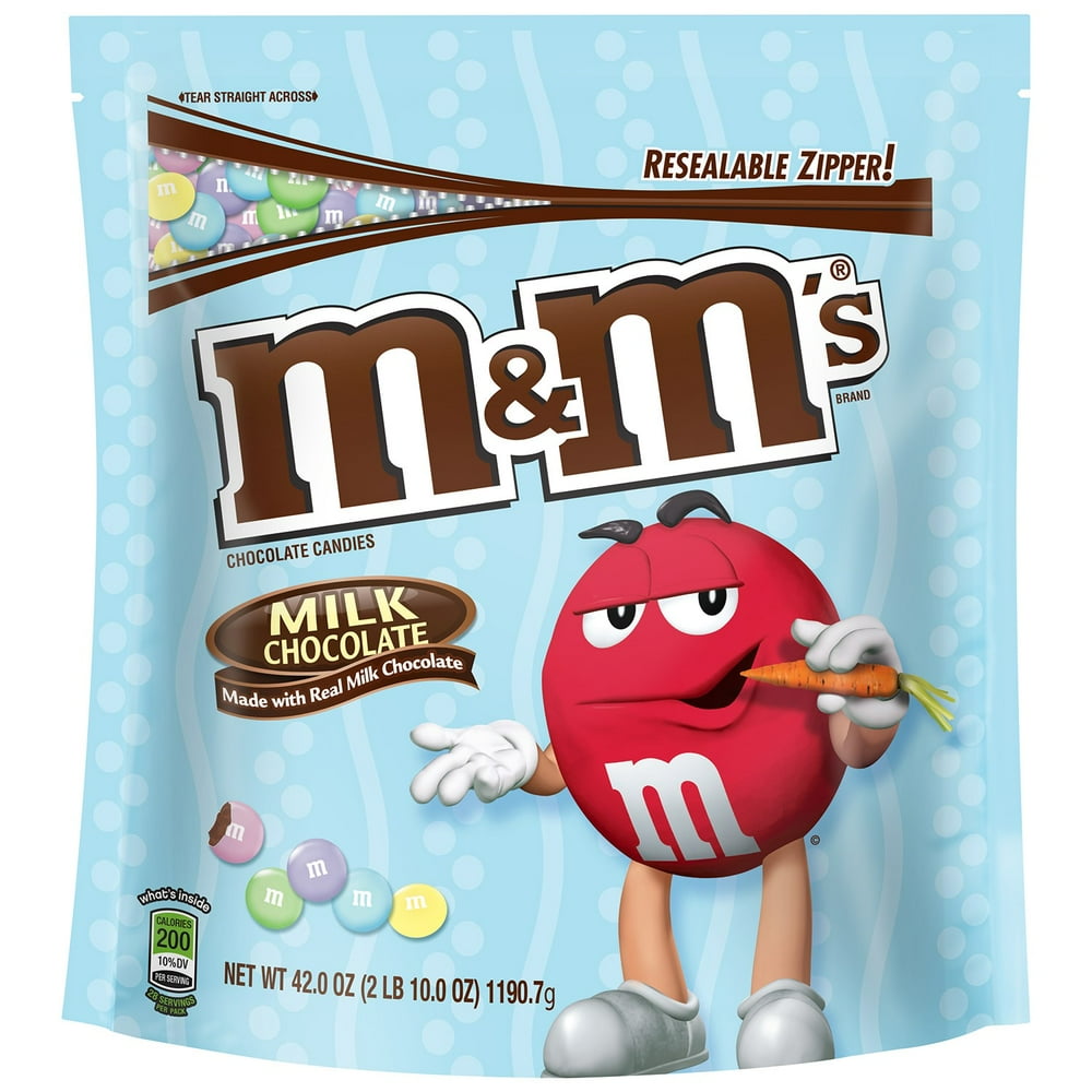 M&M'S Easter Milk Chocolate Party Size Candy Bag, 42 oz - Walmart.com ...