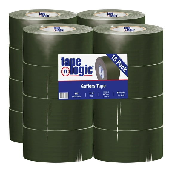 Tape Logic Gaffers Tape 11 Mil 3" x 60 yds. Olive Green 18/Case (T98818OG)