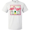 thumbnail image 3 of Inktastic Flamingos And Pineapple T-Shirt, 3 of 5
