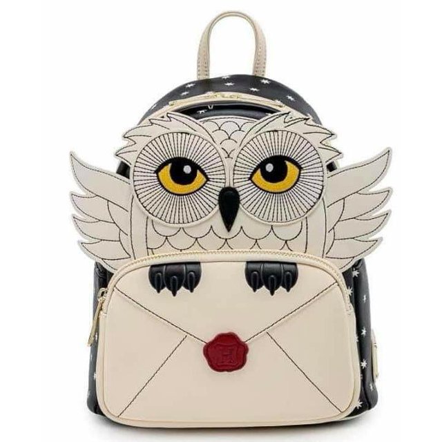 Loungefly X Harry Potter: Hedwig con Carta Mini Mochila Loungefly Mini Mochila de Piel sintética