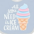 thumbnail image 4 of Inktastic All You Need is Ice Cream with Ice Cream Cone Boys or Girls Baby Bib, 4 of 4