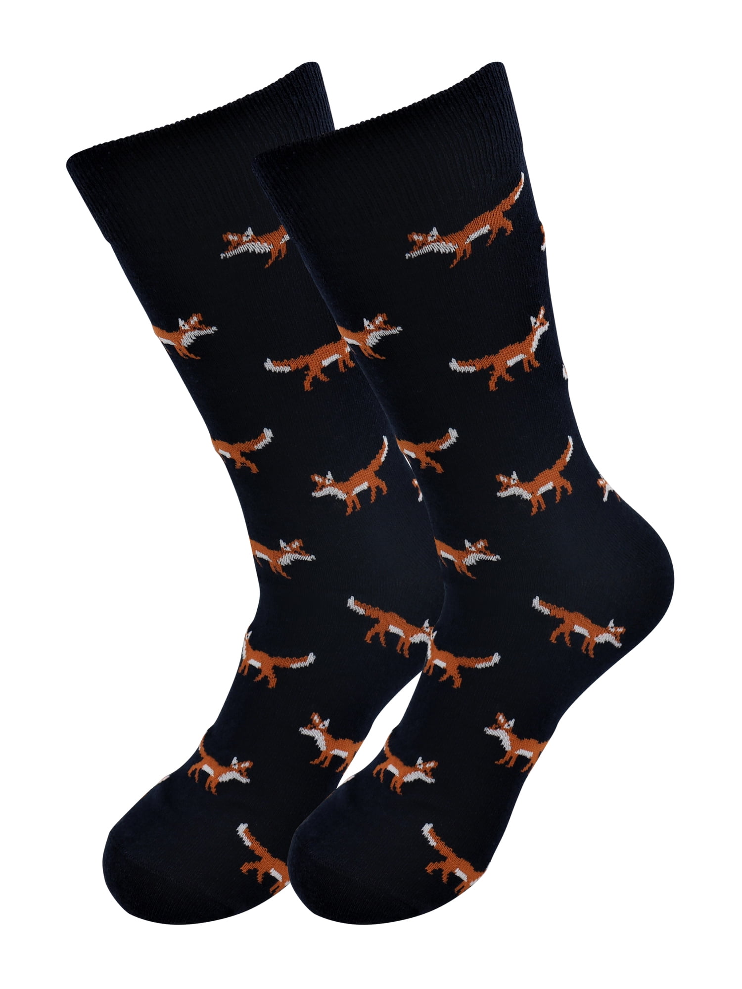 Sick Socks – Fox – Exotic Animals Casual Dress Socks - Walmart.com