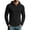 Black, variant on Turilly Hoodies Men Waffle Knit Zip Up Hoodie Solid Color Casual Lightweight Jacket