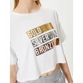 thumbnail image 5 of Printed Crop T-Shirt, 5 of 6