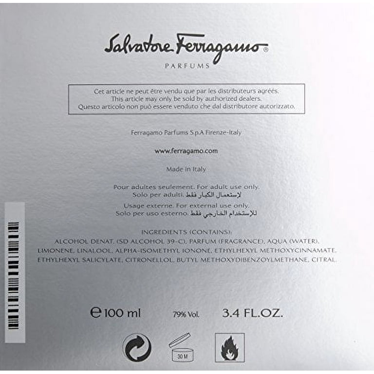 F Pour Homme by Salvatore Ferragamo 100ml 3.4oz EDT Spray 