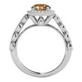 thumbnail image 3 of Aonejewelry 1.20 Ct. Ttw Diamond and Moragnite Ring In 14k White Gold, 3 of 4
