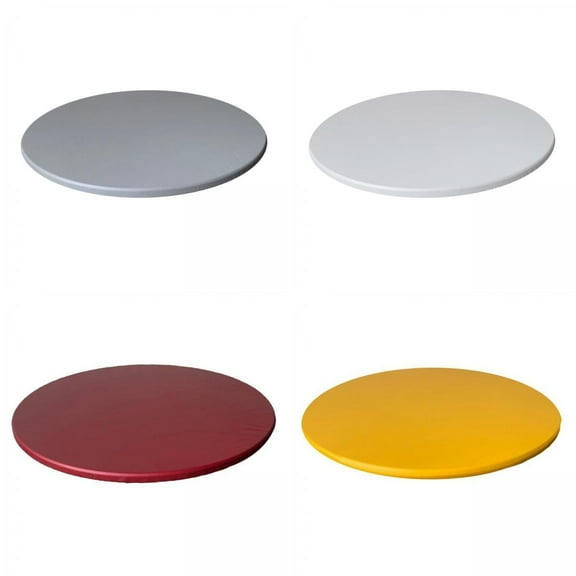 4 Pieces Table Cloth Tablecover for Catering Banquet Wipe Clean Round Tables