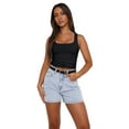 thumbnail image 3 of Womens Summer Square Neck Going Out Tops Ribbed Basic Tank Crop Workout Tops, 3 of 9