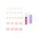 thumbnail image 4 of Kit de uñas postizas para pies KISS Core blancas cortas squoval, 4 of 9