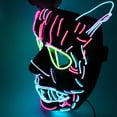 thumbnail image 2 of Máscara LED para fiesta, cara completa, luminosa, disfraz de cosplay, 2 of 3