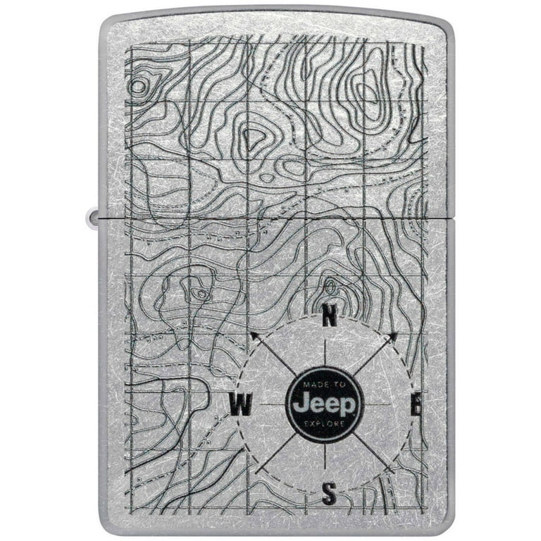 Zippo Lighter: Jeep, Made to Explore - Street Chrome 48765