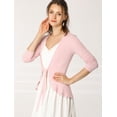 thumbnail image 4 of Cardigan Dobladillo Rizado RebeDe Punto Frente De CorbaPaMujeres RoM, 4 of 6