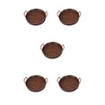 thumbnail image 3 of Injueey Bandeja tejida hecha a mano, bandejas de almacenamiento redondas, de fruta, cesta de almacenamiento Retro, gran capacidad, goma negra Type2 NO2, 3 of 6