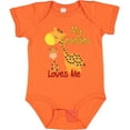 thumbnail image 3 of Inktastic My Grandma Loves Me Giraffe Boys or Girls Baby Bodysuit, 3 of 5
