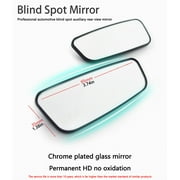360° HD Glass Rotatable Mirror Blind Spot Rearview Frameless Wide Angle Flexible Shape IP67 Waterproof Pressure Sensitive Adhesive Pair Auto SUV Indoor Outdoor Clear View Safety
