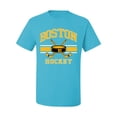 thumbnail image 2 of Wild Bobby City of Boston Hockey Fantasy Fan Sports Men's T-Shirt, Light Turquoise, Medium, 2 of 5