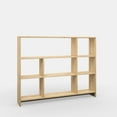 thumbnail image 4 of Ada Home Decor Lavina 3 Tier Open Shelf Cube Modern Bookcase, Oak, 4 of 7