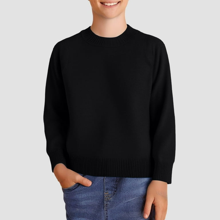 Kids Sweaters Boys Pullover Sweater Boys Crewneck Sweater, School