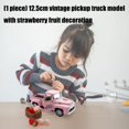 thumbnail image 2 of PatungKu Cute Strawberry Theme Alloy Truck Model Vehicle Decoration For Living Room Gift, 2 of 11