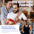 thumbnail image 3 of Men's Vintage Graphic Tank Top Cotton Athletic Sleeveless Shirt Casual Gym Vest, 3 of 10