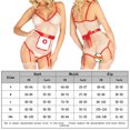 thumbnail image 2 of Conjunto de lencería Lencería erótica de peluche para mujer, monos, ropa interior de tentación, traje de enfermera Cosplay Ygjytge Blanco T S para Mujer, 2 of 6