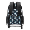 thumbnail image 2 of Rocae Christmas Gnome blue for 16inch Clear Backpack Transparent School Backpack for Women Men, Capacity Clear Bag for College, Travel, 2 of 7