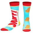thumbnail image 2 of ODD SOX, Men's Funny Designer Brand Food Snacks Socks, Skippy Crew, Large Adult, 2 of 6