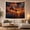 Airplane Flight, variant on Airplane Flying Above Golden Sunset Clouds, Adventurous Photographic Style for Aviation Fans, Travel Wall Decor, Going Away Gift, Tapestry Wall Hanging for Bedroom and Office