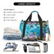 thumbnail image 5 of Fotbe Corals and Tropical Fish Bolsa de Viaje con Estampado, Bolsa de Fin de Semana para Mujer con Compartimento para Zapatos, Bolsa de Gimnasio con Bolsillo Húmedo, 5 of 7