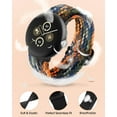 thumbnail image 5 of MYKOMI Stretchy Braided Bands Compatible with Google Pixel Watch 3 45mm Band for Women Men - Upgraded Connecto Lugs - Adjustable Nylon Breathable Sport Straps for Pixel 3 Watch Band 45mm, 5 of 7