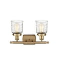 thumbnail image 2 of Innovations Lighting  Ballston Urban Bell - 2 Light 16" Bath Vanity Light Deco Swirl/Brushed Brass Finish, 2 of 5