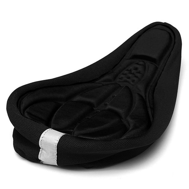 Cojín para bicicleta de montaña, piñón fijo, cojín grande grueso, cojín de algodón, almohadilla de absorción, accesorios para bicicleta, color negro Yuarrent VI001673-03