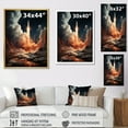 thumbnail image 4 of Designart "Lunar Odyssey of a Rocketship" Rocketship Canvas Art Print, 4 of 5