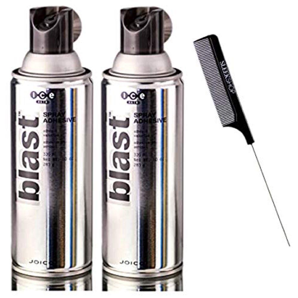 ICE Hair BLAST SPRAY ADHESIVE SPIKER Aerosol Hairspray (w/ Sleek Comb