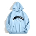 thumbnail image 2 of WENWU Womens Hoodie Long Sleeve Hoodie Women Pullover Cozy Sweatshirts for Women Light Blue Crewneck Sweatshirt Womens Clothes Trendy Fall 2025 Womens Trendy Clothes, 2 of 4