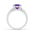 thumbnail image 2 of ANGARA Natural 2.28 Ct. Amethyst Solitaire Ring in 14K White Gold for Women (Ring Size: 12), 2 of 10