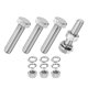 thumbnail image 1 of Uxcell 4-Pack Tornillo de Cabeza Hexagonal con Tuercas, Arandelas Planas y de Bloqueo M12x50mm, 1 of 6