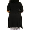 Women's Plus Size Extra Long Tunic Top