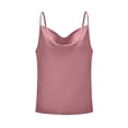 thumbnail image 6 of NeedBo Women's Silk Satin Tank Top V-Neck Camisole Sleeveless Loose Blouse Tank Shirt Spaghetti Strap XS-3XL, 6 of 7
