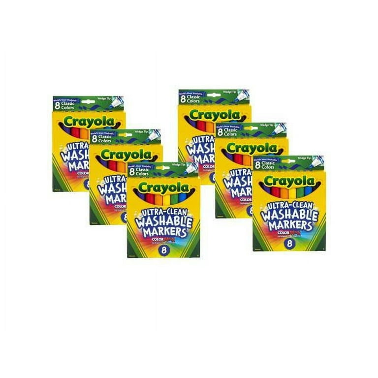 Crayola Ultra-Clean Washable Markers Wedge Tip 58-7208 