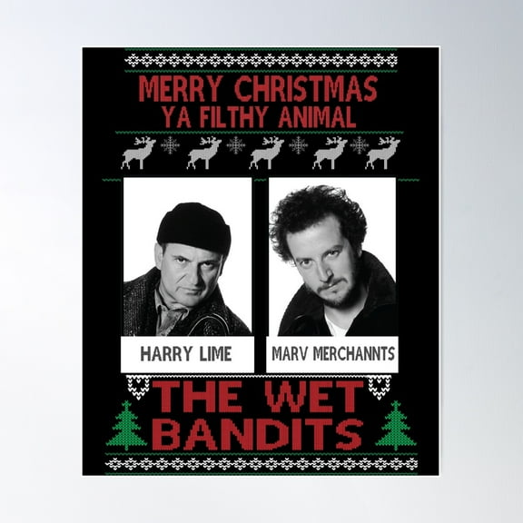 The Wet Bandits Poster Wall Art, Modern Wall Decor For Living Room Bedroom, 8x12 UNFRAMED