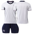 thumbnail image 1 of 2024 camiseta de la Copa de Europa uniforme de fútbol alemán personalizado No. 8 Kroos equipo nacional uniforme de entrenamiento para adultos y niños nuevoVersión en blanco de casa de Inglaterra, 1 of 3