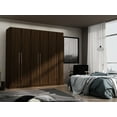 thumbnail image 2 of Manhattan Comfort Gramercy Modern Freestanding Wardrobe Armoire Closet in Brown 107GMC5, 2 of 10